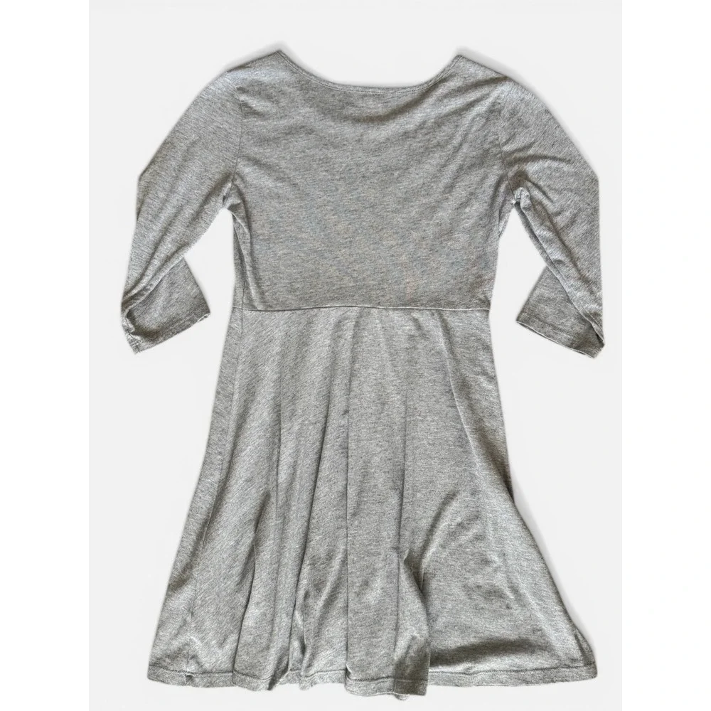 Old‎ Navy Girls Gray Sequin Unicorn Skater Dress 3/4 Sleeve Size M 8